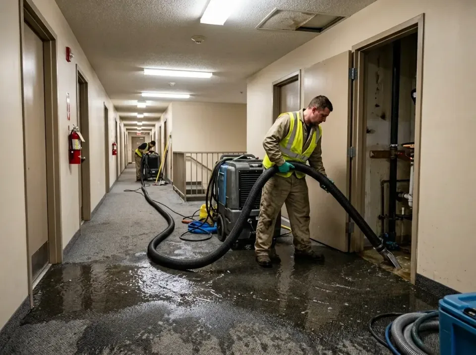 multi-unit-apartment-hallway-f-005 — frequently asked questions, Emergency Burst Pipe Water Extraction & Removal in Buchanan…